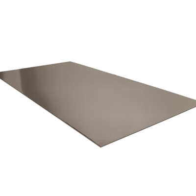 Stainless steel sheet with mirror effect